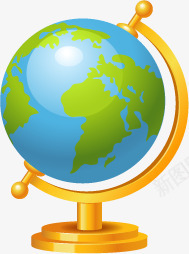 开学季手绘地球仪图标图标