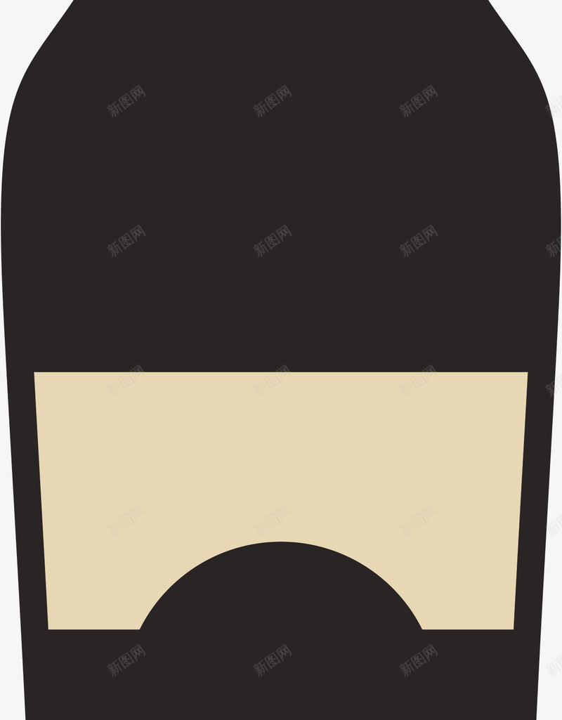 黑色酒瓶png免抠素材_新图网 https://ixintu.com 卡通酒瓶 啤酒瓶 白酒瓶 空酒瓶 红酒瓶 葡萄酒瓶 酒瓶 酒瓶矢量 酒瓶设计 黑色