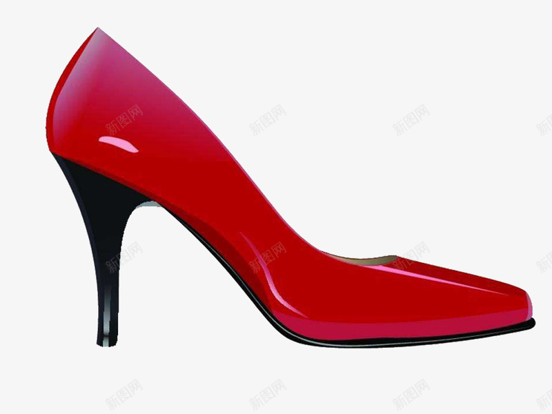 女性符号图标png_新图网 https://ixintu.com 公共场合 厕所 女性 女生符号 广告 性别 性别区分 标志 标识 符号 红色 鞋子