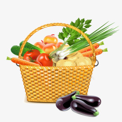 篮子黄瓜蔬菜高清图片