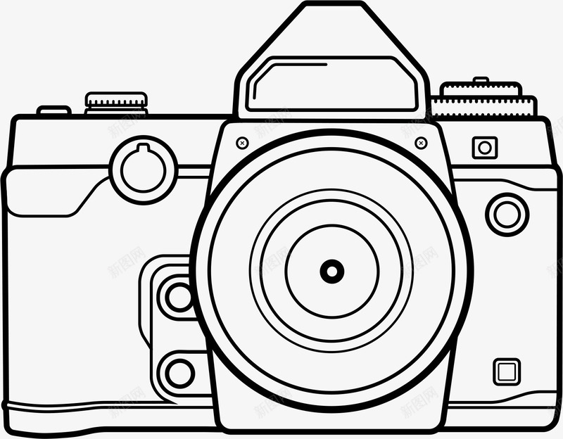 手绘相机单反图标png_新图网 https://ixintu.com 单反 手绘 手绘相机单反 摄像 摄影 机械 相机
