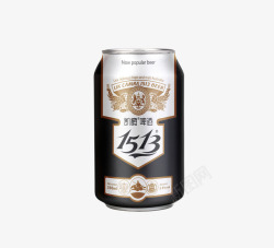 黑色铁皮易拉罐凯爵啤酒1513凯旋之王产品图高清图片