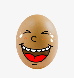 笑脸鸡蛋新鲜食物生鲜鸡蛋笑脸卡通高清图片