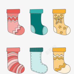 礼品袜矢量图圣诞节礼品袜高清图片