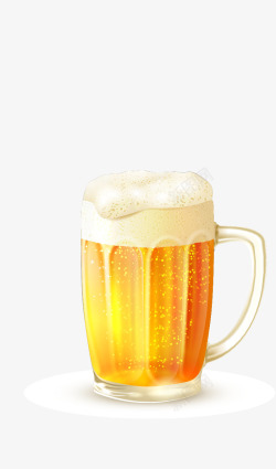 啤酒花小麦黄色啤酒高清图片