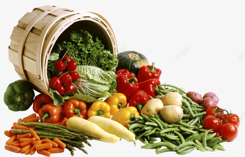 蔬菜桶png免抠素材_新图网 https://ixintu.com 菜类图片 蔬菜