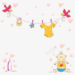 婴幼儿衣服婴儿服装高清图片