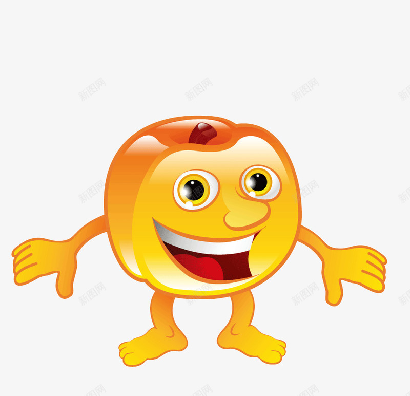 苹果表情png免抠素材_新图网 https://ixintu.com 卡通搞怪食物 苹果 表情水果