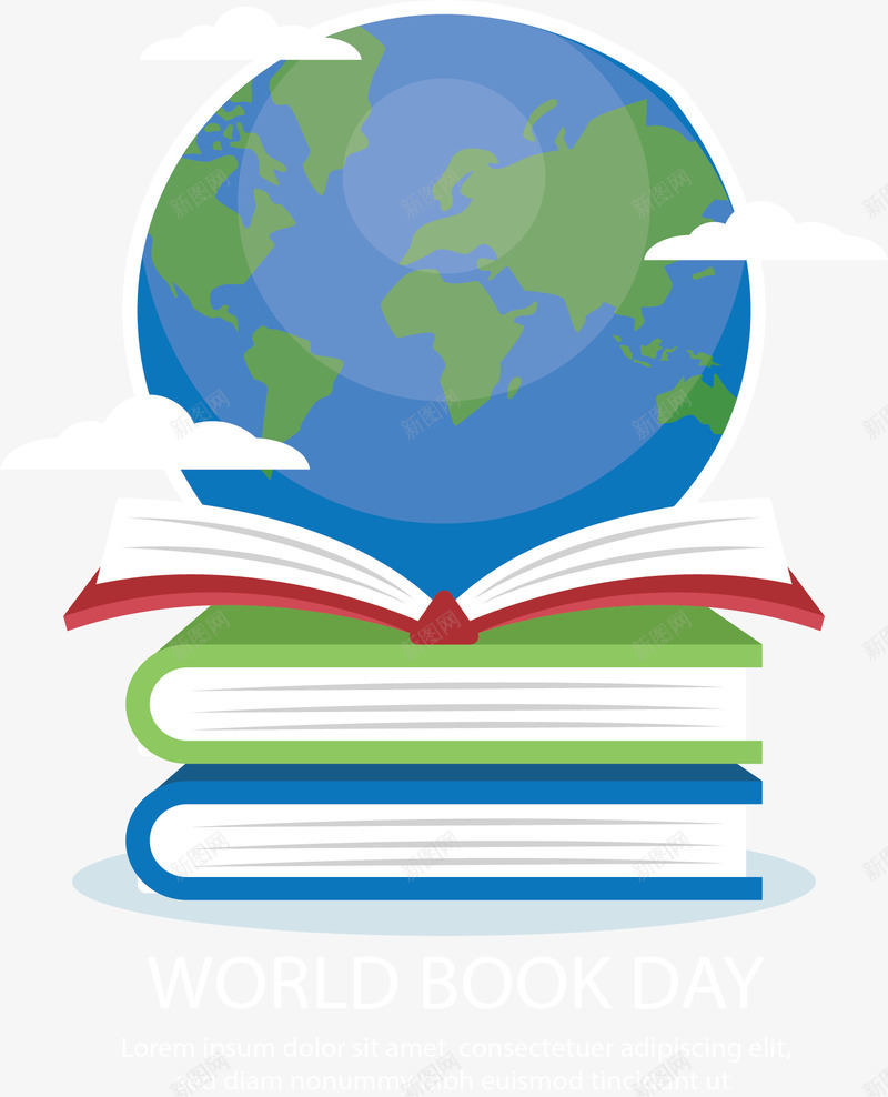 一堆书本上的地球矢量图ai免抠素材_新图网 https://ixintu.com 一堆书本 书本堆 地球 矢量png 翻开的书 蓝色地球 矢量图