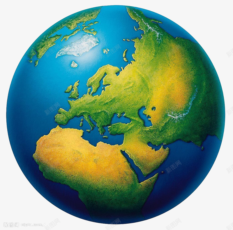 地球png免抠素材_新图网 https://ixintu.com 地球 水球 海洋 球体 立体球