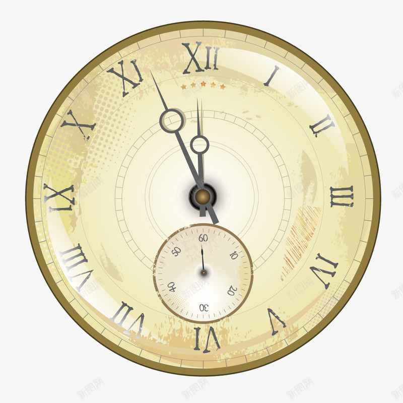 手绘时钟钟表图案png免抠素材_新图网 https://ixintu.com 创意钟表 可爱钟表 手表 时钟 机械表 生活用品 矢量时钟 简约 简约钟表 计时 钟表