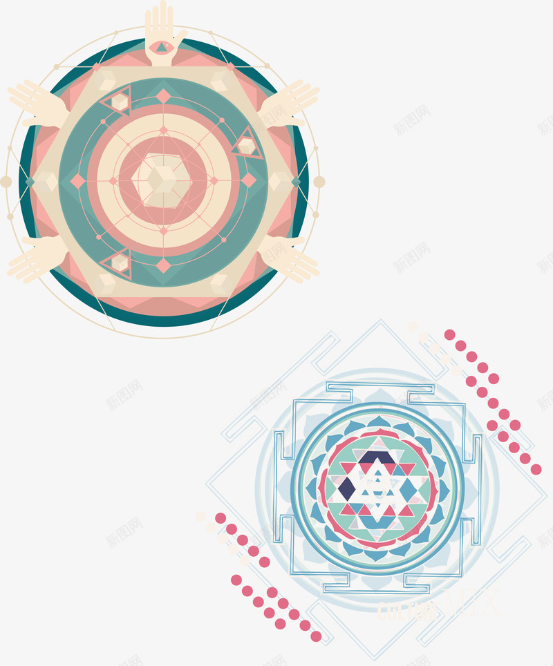 创意图纹png免抠素材_新图网 https://ixintu.com 星辰图 机械图纹 现代风 矢量源文件