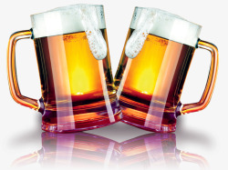盛水玻璃杯图案手绘装饰夏天啤酒元素高清图片