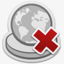 灰色差号地球标志图标png_新图网 https://ixintu.com 图标 地球 差号 标志 灰色