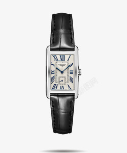 黛绰维纳系列黑色浪琴表腕表手表女士手表高清图片
