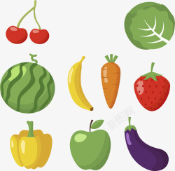紫茄子扁平水果蔬菜高清图片
