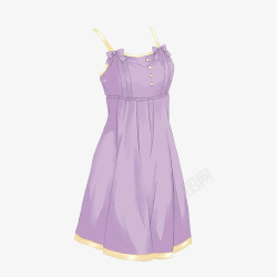 浅紫色睡裙素材