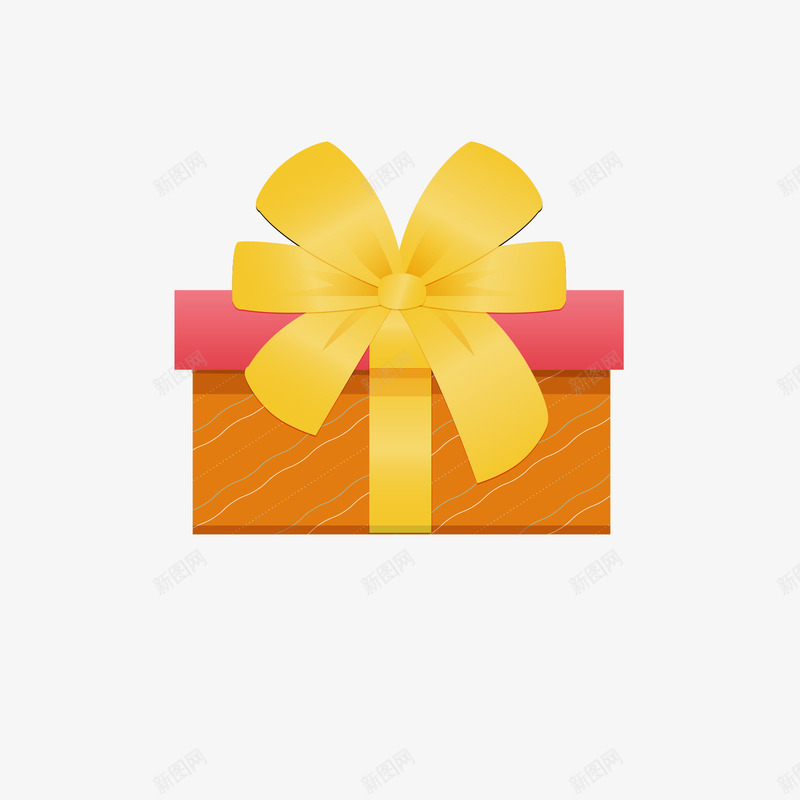 红橙色的礼品盒矢量图ai免抠素材_新图网 https://ixintu.com 橙色 橙色礼品盒 礼品盒 红色 黄色 黑色 矢量图