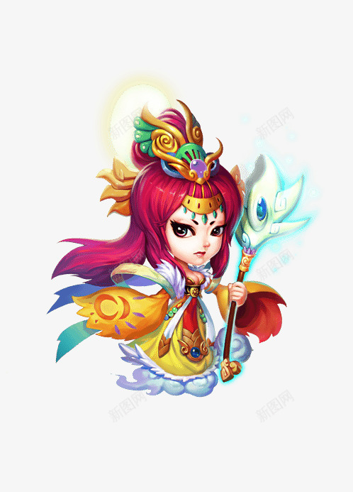 Q版女性魔导师png免抠素材_新图网 https://ixintu.com 女性 导师