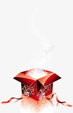 装满东西的礼物礼盒高清图片