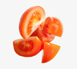 水份切开的番茄素材