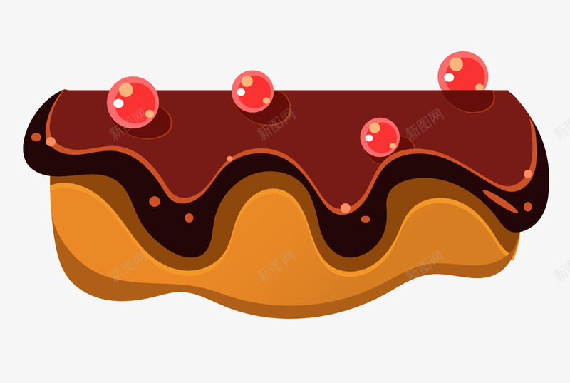 游戏场景巧克力糖果png免抠素材_新图网 https://ixintu.com 一个糖果 巧克力糖果 平面 手绘 游戏场景 褐色糖果