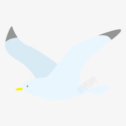 海鸥飞行卡通手绘飞行的海鸥高清图片