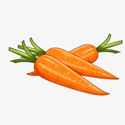 萝卜食物手绘胡萝卜矢量图高清图片