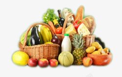 篮子中的蔬果漂亮的蔬果高清图片