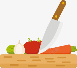健康蔬菜水果菜板上的蔬菜瓜果高清图片