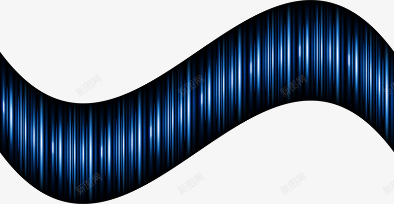 蓝色线条曲线png免抠素材_新图网 https://ixintu.com 梦幻纹理 波形 科幻弧形 简约弧形 线条 线条竖线 蓝色曲线