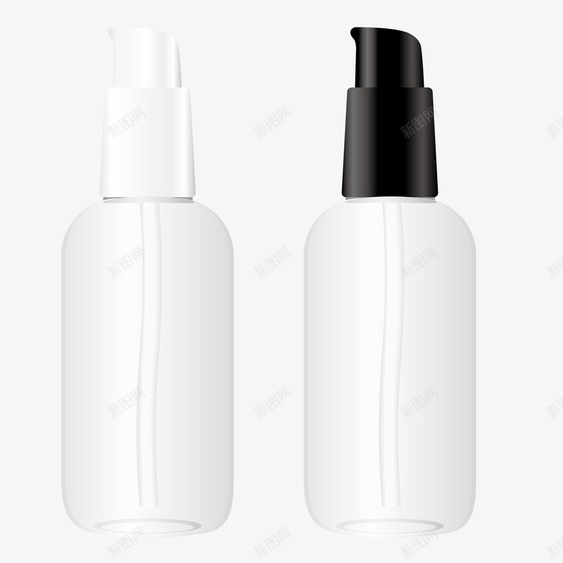 空瓶子png免抠素材_新图网 https://ixintu.com 分装 塑料 女性 透明