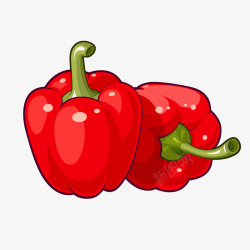 太空椒矢量红色蔬菜辣椒太空椒矢量图高清图片