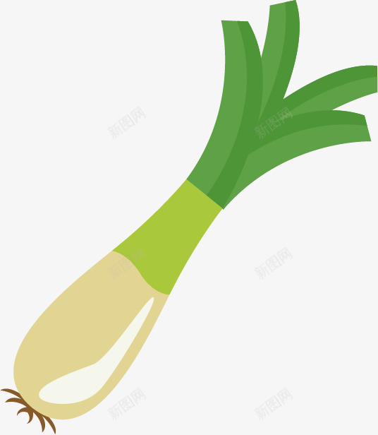 卡通葱图案png免抠素材_新图网 https://ixintu.com 一捆 大葱 插画葱 葱 蒜 蔬菜
