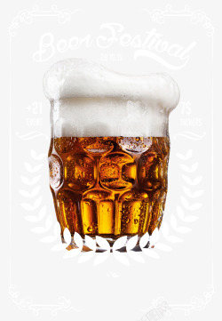 冒泡的扎啤啤酒节英文字体高清图片