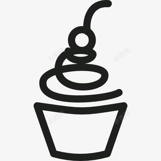 蛋糕图标png_新图网 https://ixintu.com baker 甜樱桃 甜点 面包 食品