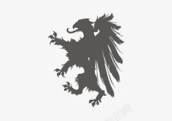 狮地狮鹫黑色翅膀高清图片