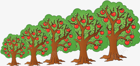 卡通苹果树png免抠素材_新图网 https://ixintu.com 卡通 苹果树