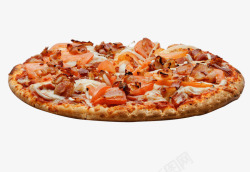 番茄肉丁披萨素材