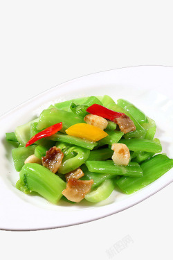 清炒蔬菜芹菜炒肉高清图片
