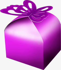 紫色糖果盒素材