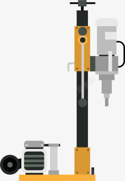 机器设备矢量图钻孔卡通机械工具高清图片