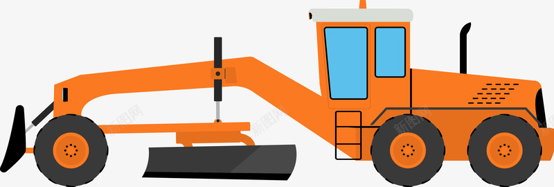 推土机车子png免抠素材_新图网 https://ixintu.com 工业生产 工地 建筑 扁平推土机 挖土机 挖掘机 推土机 施工设备 机器 机械 现代科技 车子
