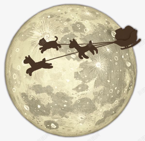 地球和圣诞老人的车png免抠素材_新图网 https://ixintu.com 圣诞老人车 圣诞节 地球 矢量装饰 装饰