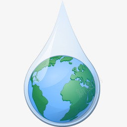 滴水地球环境图标图标