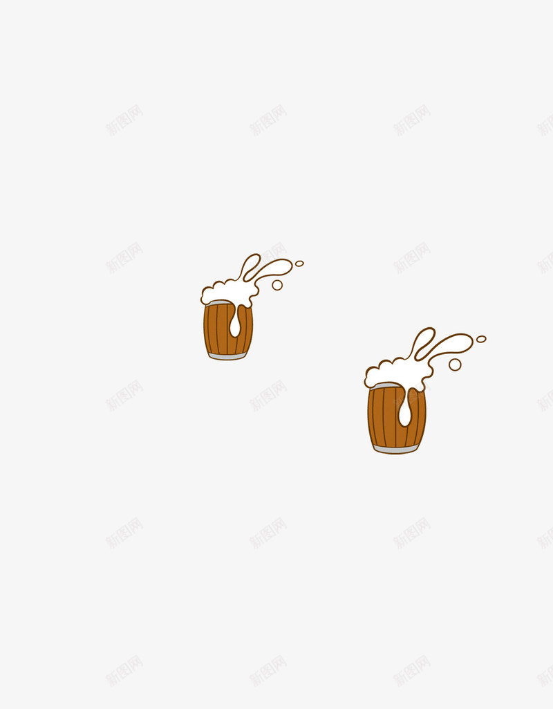 卡通啤酒桶png免抠素材_新图网 https://ixintu.com 卡通 啤酒 啤酒桶
