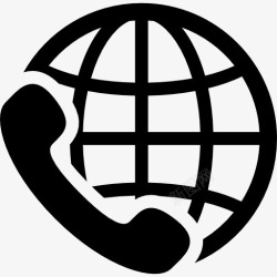 象征世界国际电话服务的标志图标高清图片