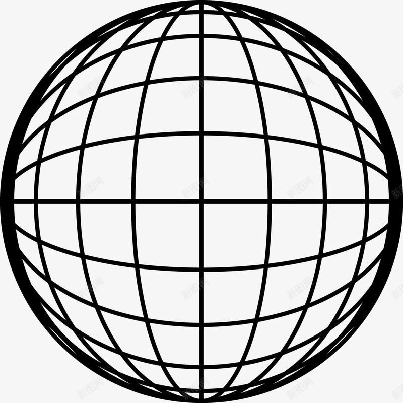 地球线条图标png_新图网 https://ixintu.com 卡通地球 地球 地球仪 地球图 手绘地球 点 点线地球 球 球体 矢量地球 线