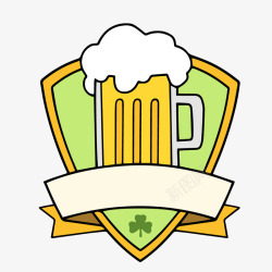 英国啤酒标贴手绘啤酒节相关标贴图标高清图片