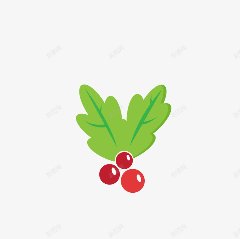 圣诞红果子矢量图ai免抠素材_新图网 https://ixintu.com 樱桃 水果 红莓 草莓 矢量图